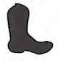 Paper Shapes Cowboy Boot (2")